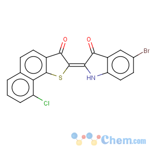 CAS No:3687-67-0 3H-Indol-3-one,5-bromo-2-(9-chloro-3-oxonaphtho[1,2-b]thien-2(3H)-ylidene)-1,2-dihydro-