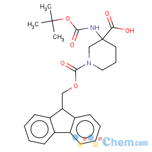 CAS No:368866-19-7 1,3-Piperidinedicarboxylicacid, 3-[[(1,1-dimethylethoxy)carbonyl]amino]-, 1-(9H-fluoren-9-ylmethyl) ester