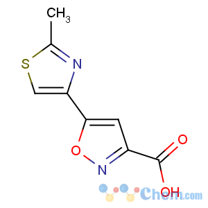 CAS No:368870-05-7 5-(2-methyl-1,3-thiazol-4-yl)-1,2-oxazole-3-carboxylic acid