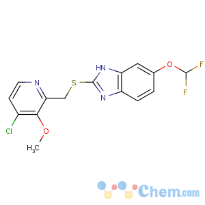 CAS No:368890-20-4 2-[(4-chloro-3-methoxypyridin-2-yl)methylsulfanyl]-6-(difluoromethoxy)-<br />1H-benzimidazole