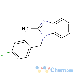 CAS No:3689-76-7 1-[(4-chlorophenyl)methyl]-2-methylbenzimidazole