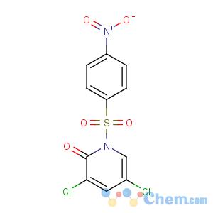 CAS No:36953-27-2 2(1H)-Pyridinone,3,5-dichloro-1-[(4-nitrophenyl)sulfonyl]-