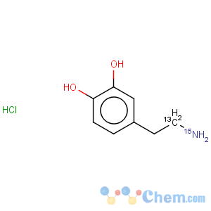 CAS No:369656-74-6 1,2-Benzenediol,4-[2-(amino-15N)ethyl-2-13C]-, hydrochloride (9CI)