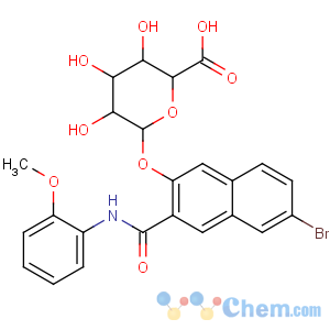 CAS No:37-87-6 6-[6-bromo-3-[(2-methoxyphenyl)carbamoyl]naphthalen-2-yl]oxy-3,4,<br />5-trihydroxyoxane-2-carboxylic acid