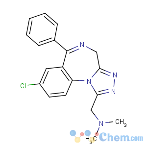CAS No:37115-32-5 1-(8-chloro-6-phenyl-4H-[1,2,4]triazolo[4,3-a][1,<br />4]benzodiazepin-1-yl)-N,N-dimethylmethanamine
