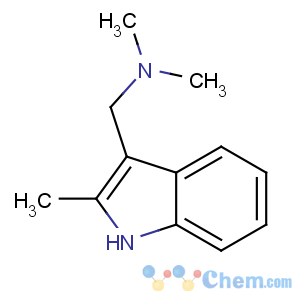 CAS No:37125-92-1 N,N-dimethyl-1-(2-methyl-1H-indol-3-yl)methanamine