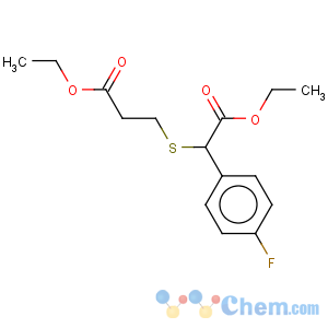 CAS No:37136-51-9 Benzeneacetic acid, a-[(3-ethoxy-3-oxopropyl)thio]-4-fluoro-,ethyl ester
