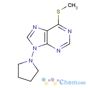 CAS No:37154-85-1 9H-Purine,6-(methylthio)-9-(1-pyrrolidinyl)-