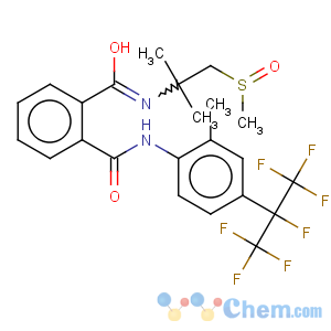 CAS No:371771-07-2 N-[4-(1,1,1,2,3,3,3-heptafluoropropan-2-yl)-2-methylphenyl]-N'-[2-methyl-1-(methylsulfinyl)propan-2-yl]benzene-1,2-dicarboxamide