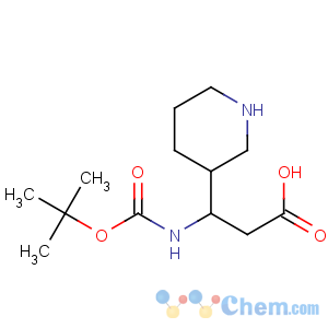 CAS No:372144-09-7 3-[(2-methylpropan-2-yl)oxycarbonylamino]-3-piperidin-3-ylpropanoic acid