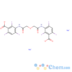 CAS No:3737-71-1 Benzoic acid,3,3'-[oxybis[(1-oxo-2,1-ethanediyl)imino]]bis[2,4,6-triiodo-, disodium salt(9CI)