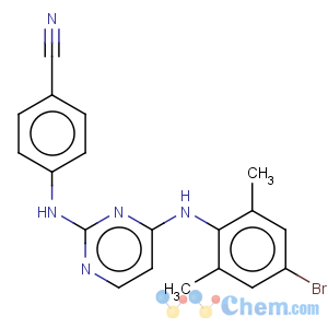 CAS No:374067-85-3 4-({4-[(4-Bromo-2,6-dimethylphenyl)amino]pyrimidin-2-yl}amino)benzonitrile