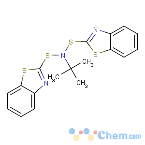 CAS No:3741-80-8 N,N-bis(1,3-benzothiazol-2-ylsulfanyl)-2-methylpropan-2-amine