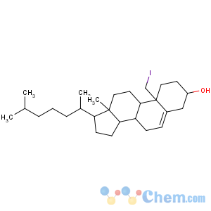 CAS No:37414-03-2 (3S,8S,9S,10S,13R,14S,<br />17R)-10-(iodomethyl)-13-methyl-17-[(2R)-6-methylheptan-2-yl]-2,3,4,7,8,<br />9,11,12,14,15,16,17-dodecahydro-1H-cyclopenta[a]phenanthren-3-ol