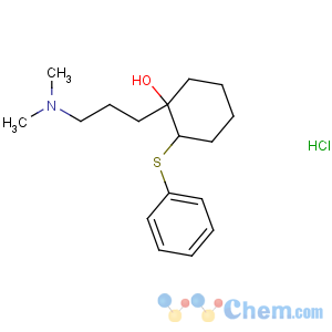 CAS No:37457-09-3 1-(3-dimethylaminopropyl)-2-phenylsulfanyl-cyclohexan-1-ol hydrochloride