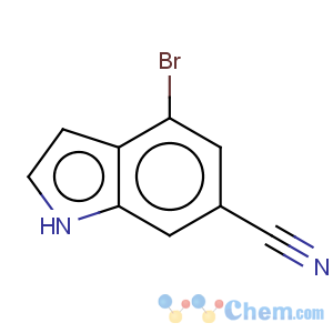 CAS No:374633-29-1 1H-Indole-6-carbonitrile,4-bromo-