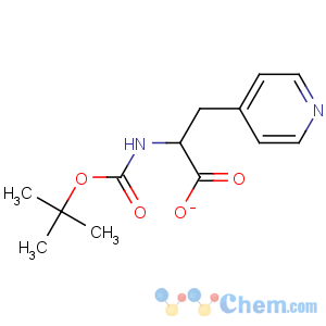 CAS No:37535-58-3 (2R)-2-[(2-methylpropan-2-yl)oxycarbonylamino]-3-pyridin-4-ylpropanoate