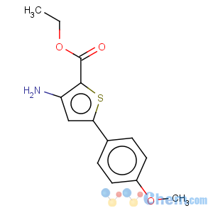 CAS No:37572-24-0 2-Thiophenecarboxylicacid, 3-amino-5-(4-methoxyphenyl)-, ethyl ester