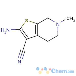 CAS No:37578-06-6 2-amino-6-methyl-5,7-dihydro-4H-thieno[2,3-c]pyridine-3-carbonitrile