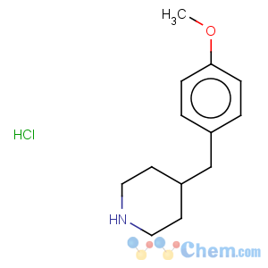 CAS No:37581-27-4 Piperidine,4-[(4-methoxyphenyl)methyl]-, hydrochloride (1:1)