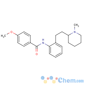 CAS No:37612-13-8 4-methoxy-N-[2-[2-(1-methylpiperidin-2-yl)ethyl]phenyl]benzamide