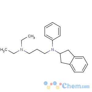 CAS No:37640-71-4 N'-(2,3-dihydro-1H-inden-2-yl)-N,N-diethyl-N'-phenylpropane-1,3-diamine
