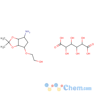 CAS No:376608-65-0 2-[[(3aR,4S,6R,6aS)-6-amino-2,2-dimethyl-4,5,6,<br />6a-tetrahydro-3aH-cyclopenta[d][1,3]dioxol-4-yl]oxy]ethanol;(2R,3R,4S,<br />5R)-2,3,4,5-tetrahydroxyhexanedioic acid