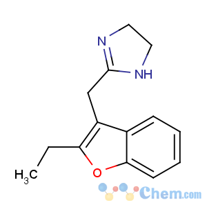 CAS No:37681-00-8 2-[(2-ethyl-1-benzofuran-3-yl)methyl]-4,5-dihydro-1H-imidazole