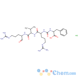 CAS No:37682-72-7 L-Valinamide,N2-[[[(1S)-1-carboxy-2-phenylethyl]amino]carbonyl]-L-arginyl-N-[4-[(aminoiminomethyl)amino]-1-formylbutyl]-,hydrochloride (1:2)