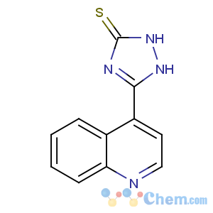 CAS No:3770-46-5 5-quinolin-4-yl-1,2-dihydro-1,2,4-triazole-3-thione
