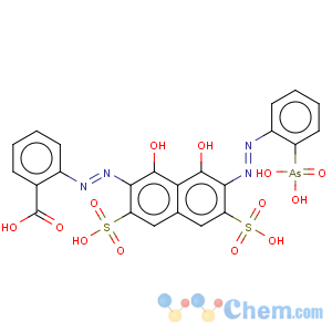 CAS No:3772-44-9 Benzoic acid,2-[2-[7-[2-(2-arsonophenyl)diazenyl]-1,8-dihydroxy-3,6-disulfo-2-naphthalenyl]diazenyl]-