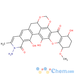 CAS No:37895-35-5 1H-Xantheno[4',3',2':4,5][1,3]benzodioxino[7,6-g]isoquinoline-14,17(2H,9H)-dione,13-amino-3,4,8a,13-tetrahydro-1,15,16-trihydroxy-4-methoxy-12-methyl-,(1S,4R,8aR)-