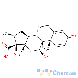 CAS No:37927-01-8 Androsta-1,4-diene-17-carboxylicacid, 9-fluoro-11,17-dihydroxy-16-methyl-3-oxo-, (11b,16a,17a)-