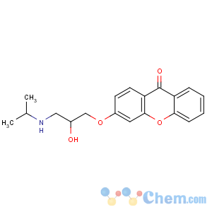 CAS No:37933-99-6 9H-Xanthen-9-one,3-[2-hydroxy-3-[(1-methylethyl)amino]propoxy]-