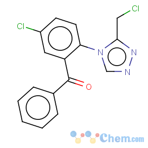 CAS No:37945-06-5 Methanone,[5-chloro-2-[3-(chloromethyl)-4H-1,2,4-triazol-4-yl]phenyl]phenyl-