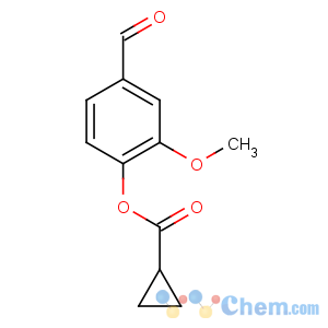 CAS No:380336-99-2 (4-formyl-2-methoxyphenyl) cyclopropanecarboxylate