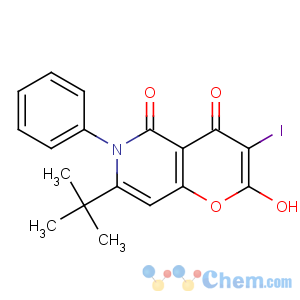 CAS No:380631-18-5 2H-Pyrano[3,2-c]pyridine-2,5(6H)-dione,7-(1,1-dimethylethyl)-4-hydroxy-3-iodo-6-phenyl-
