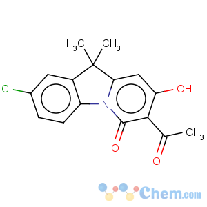CAS No:380632-04-2 7-Acetyl-2-chloro-8-hydroxy-10,10-dimethyl-10H-pyrido[1,2-a]indol-6-one