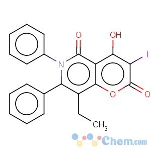 CAS No:380633-06-7 8-Ethyl-4-hydroxy-3-iodo-6,7-diphenyl-6H-pyrano[3,2-c]pyridine-2,5-dione