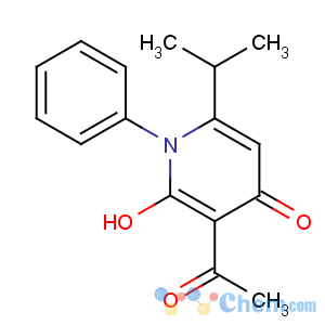 CAS No:380634-47-9 2(1H)-Pyridinone,3-acetyl-4-hydroxy-6-(1-methylethyl)-1-phenyl-