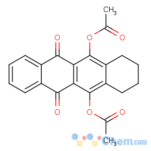 CAS No:38099-82-0 (12-acetyloxy-6,11-dioxo-1,2,3,4-tetrahydrotetracen-5-yl) acetate