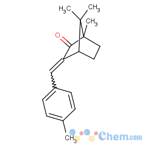 CAS No:38102-62-4 (2E)-4,7,<br />7-trimethyl-2-[(4-methylphenyl)methylidene]bicyclo[2.2.1]heptan-3-one