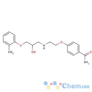 CAS No:38103-61-6 4-[2-[[2-hydroxy-3-(2-methylphenoxy)propyl]amino]ethoxy]benzamide