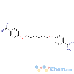 CAS No:3811-75-4 4-[6-(4-carbamimidoylphenoxy)hexoxy]benzenecarboximidamide