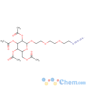 CAS No:381716-33-2 [(2R,3S,4S,5R)-3,4,<br />5-triacetyloxy-6-[2-[2-(2-azidoethoxy)ethoxy]ethoxy]oxan-2-yl]methyl<br />acetate