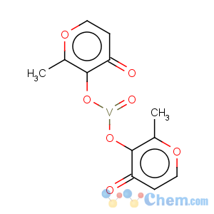 CAS No:38213-69-3 Vanadium,bis[3-(hydroxy-kO)-2-methyl-4H-pyran-4-onato-kO4]oxo-, (SP-5-31)-