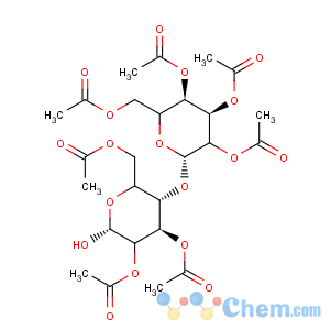 CAS No:382146-71-6 Acetic acid 3-acetoxy-6-acetoxymethyl-2-hydroxy-5-(3,4,5-triacetoxy-6-acetoxymethyl-tetrahydro-pyran-2-yloxy)-tetrahydro-pyran-4-yl ester