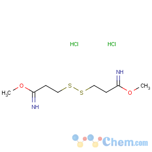 CAS No:38285-78-8 Propanimidic acid,3,3'-dithiobis-, 1,1'-dimethyl ester, hydrochloride (1:2)
