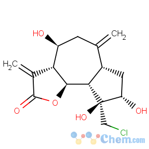 CAS No:38290-03-8 Azuleno[4,5-b]furan-2(3H)-one,9-(chloromethyl)decahydro-4,8,9-trihydroxy-3,6-bis(methylene)-,(3aR,4S,6aR,8S,9S,9aS,9bS)-