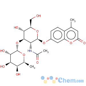 CAS No:383160-12-1 4-methylumbelliferyl 2-acetamido-2-deoxy-3-o-(a-l-fucopyranosyl)-b-d-glucopyranoside